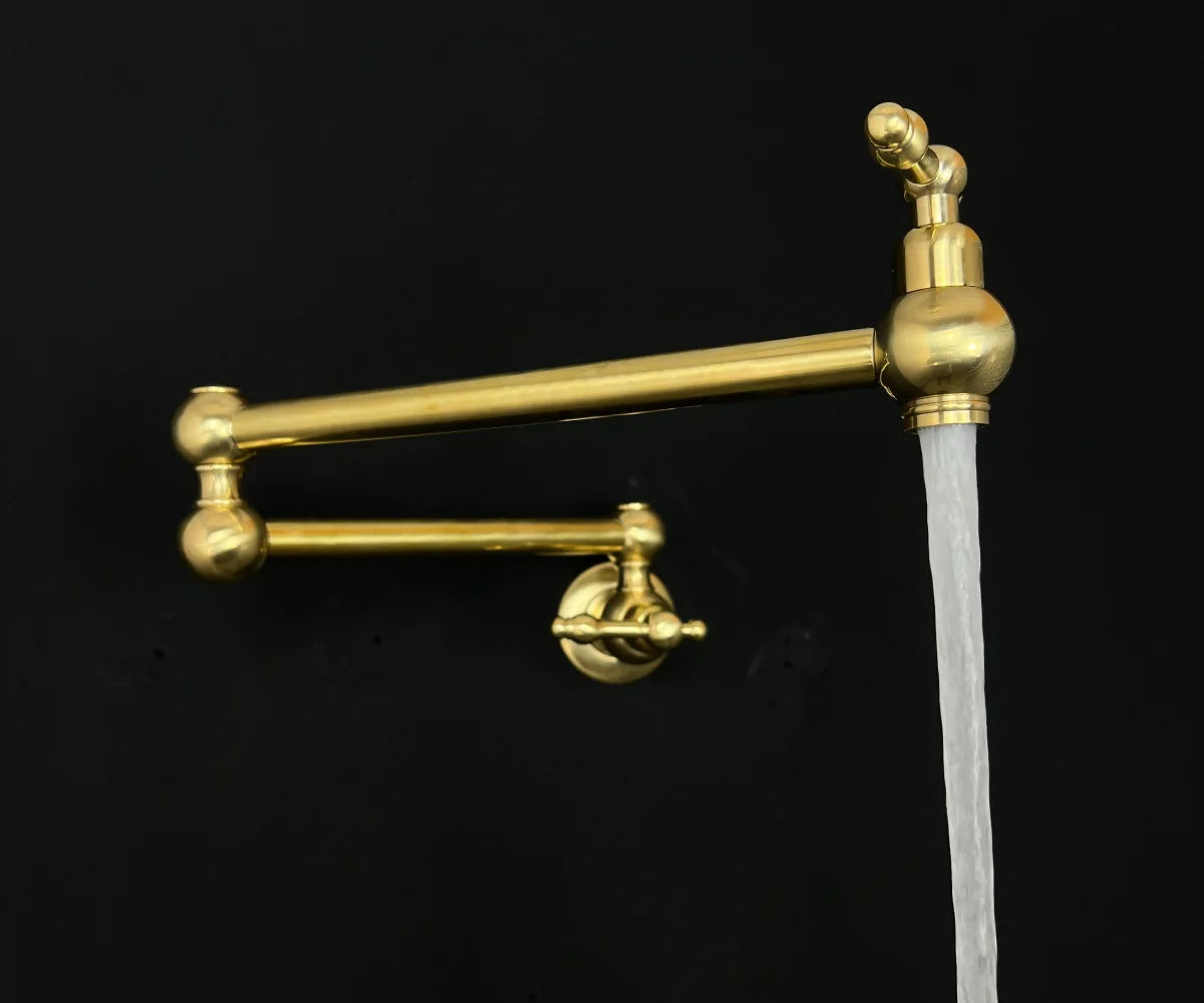 Brass Pot Filler with Lever Handle